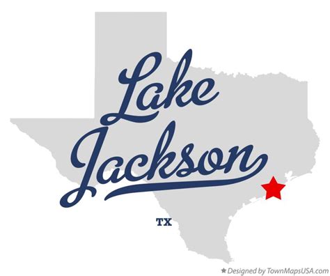 Map of Lake Jackson, TX, Texas