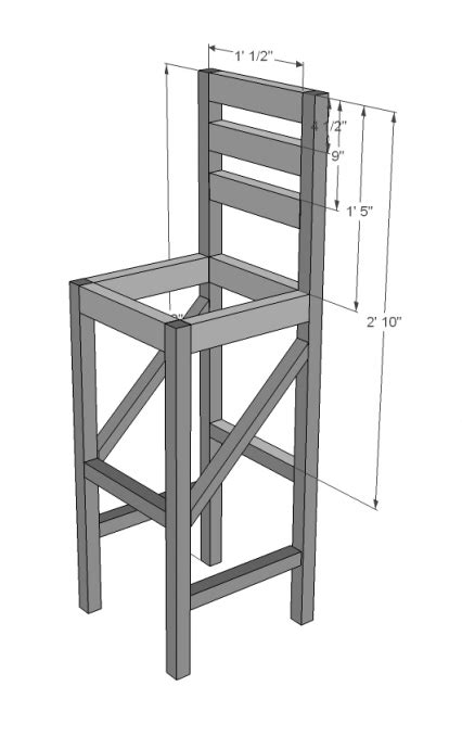 Woodwork Diy Bar Stools Plans PDF Plans