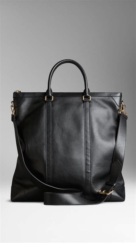 Burberry Leather Shoulder Tote Bag Blackout | NAR Media Kit