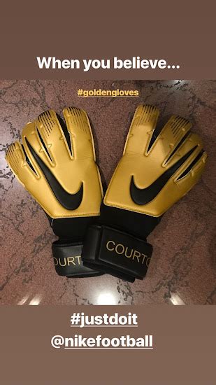 Nike Creates Custom Golden Gloves for Thibaut Courtois - Footy Headlines