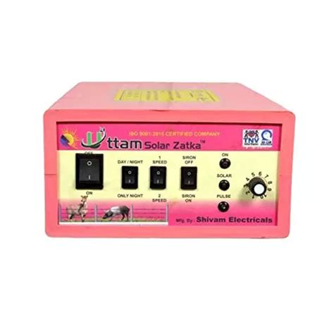 Buy UTTAM Zatka Machine Solar 100 Acre Fence Energizer-Pink Online in India at Best Prices