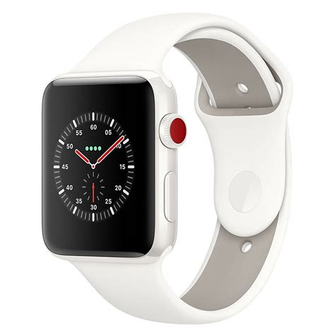 Apple Watch Edition Series 3 GPS + Cellular Céramique Blanc Sport Coton ...