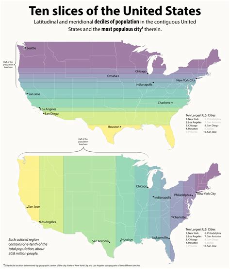 United States Map Split Into Regions - United States Map