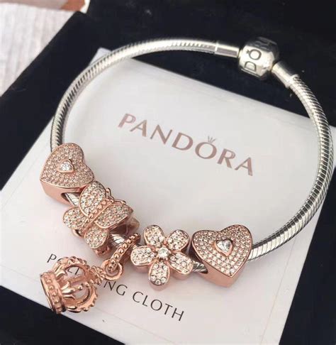 Pandora rose gold charm bracelet | Pandora charms rose gold, Pandora bracelet designs, Pandora ...