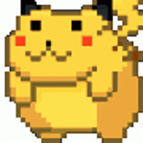 Pikachu Pixel Sticker – Pikachu Pixel Roll – discover and share GIFs