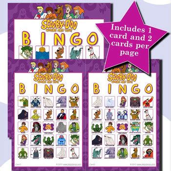 Scooby-Doo 5x5 Bingo 30 Cards by Blizzy Bingo | Teachers Pay Teachers