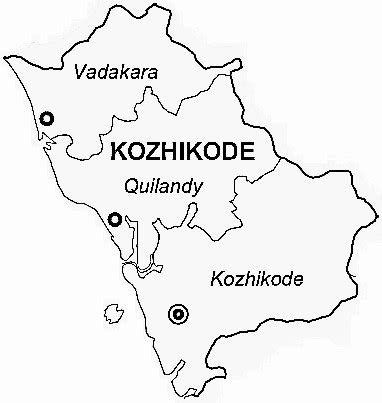 Kozhikode District | Kozhikode District Map