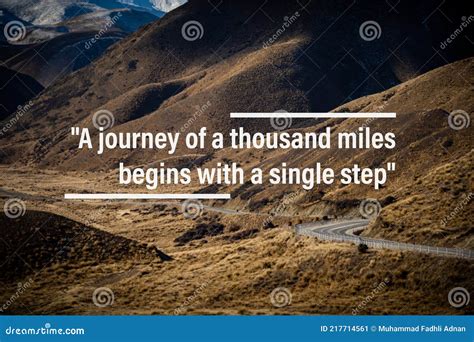 `a Journey of a Thousand Miles Begins with a Single Step` Stock Image - Image of quote, nature ...