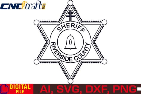 Riverside County Sheriff Badge vector file