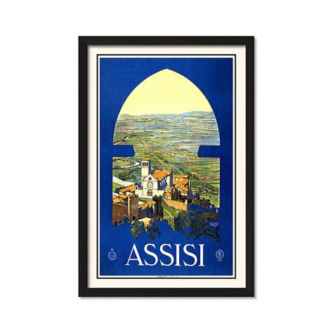 Assisi, Italy Vintage Travel Art 11 X 17 Vintage Wall Art, Wall Art ...