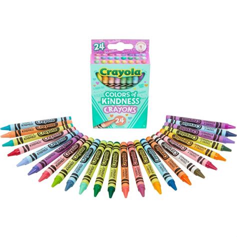 Crayola Colors of Kindness Crayons - Multi - 24 / Pack