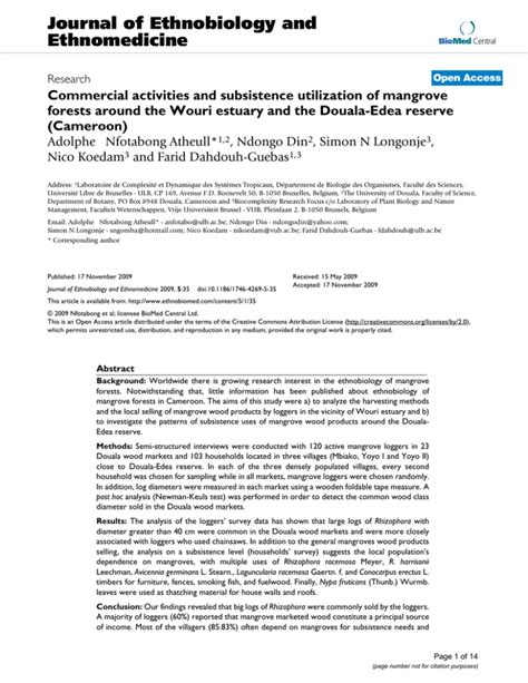 Journal of Ethnobiology and Ethnomedicine