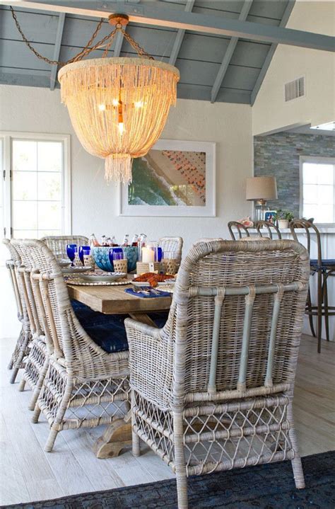 :: How High To Hang Your Dining Room Chandelier :: | Beach house interior design, Coastal ...