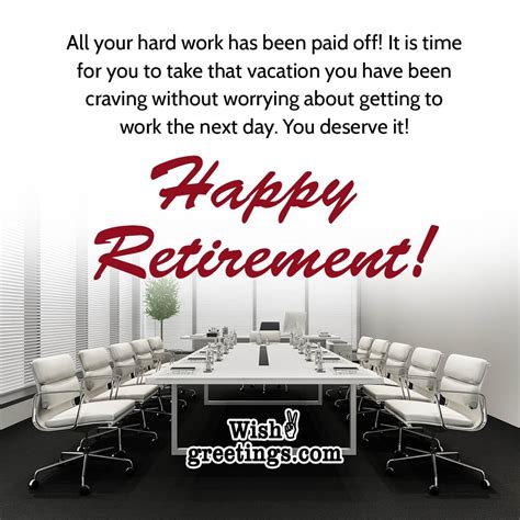 Happy Retirement Messages For Boss - Wish Greetings