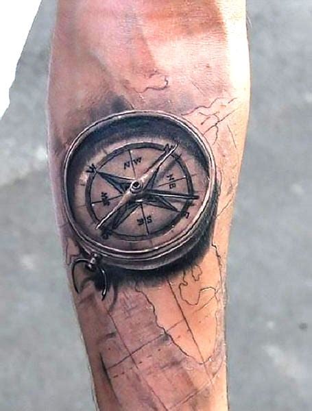 20 Cool Compass Tattoo Designs & Meaning - The Trend Spotter