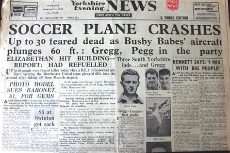 Yorkshire Evening News February 6th 1958 Munich Air Disaster | Flickr ...