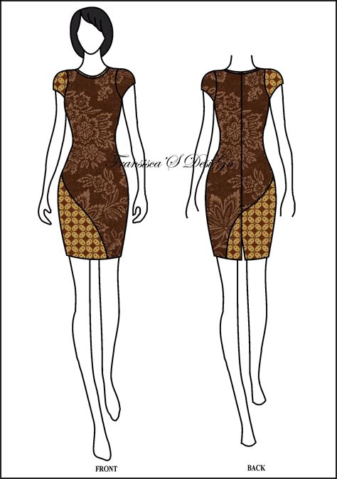 Pola Gambar Desain Baju Batik – tokokujaya.com