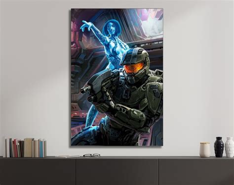 Master Chief and Cortana Graphic Art Poster & Canvas - Etsy