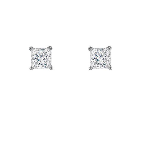 Princess Lab Grown Diamond Earrings – Antwerp Diamond Company