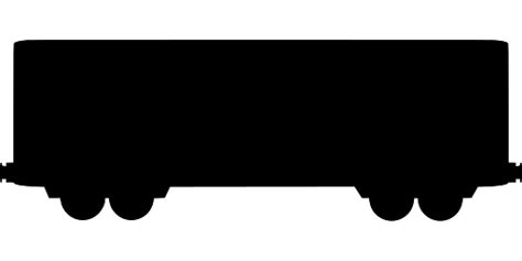 Silhouette of Freight Train Carriage transparent PNG - StickPNG