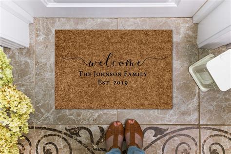 Personalized Door Mat Custom Door Mat Welcome Door Mat | Etsy