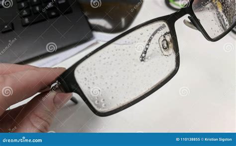 Condensation Droplets on a Glasses Frame Stock Image - Image of droplets, glasses: 110138855