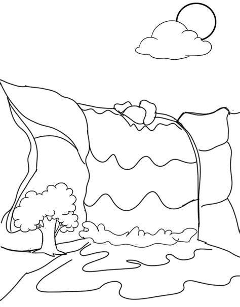 Waterfall Free Printable Coloring Page Free Printable Coloring Pages | The Best Porn Website