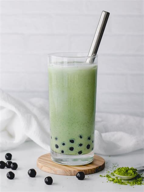 Matcha Boba Tea - The Oregon Dietitian