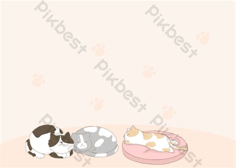 Sleeping Cat Cute | PSD Free Download - Pikbest