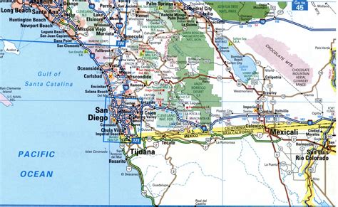 Map I-15 interstate highway route California, Newada, Utah, Idaho ...