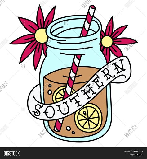 Southern Sweet Tea Vector & Photo (Free Trial) | Bigstock