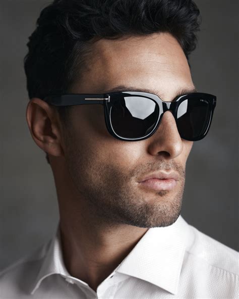Tom ford Campbell Plastic Sunglasses in Black for Men | Lyst