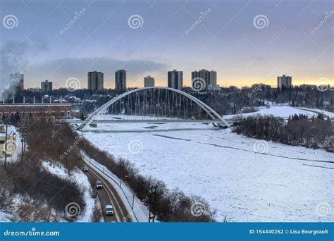 Winter River Valley in Edmonton Stock Photo - Image of winter, edmonton ...