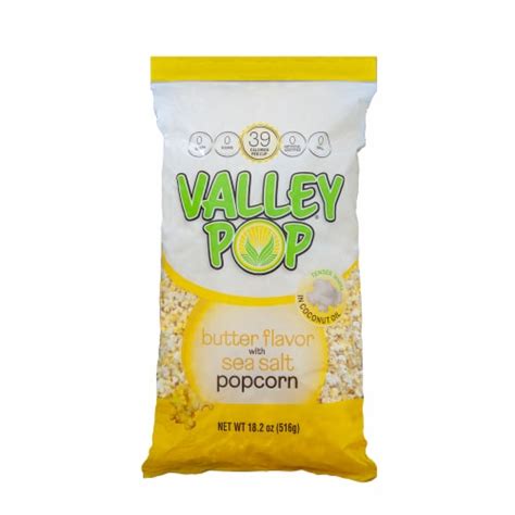 Valley Popcorn Butter Flavored Popcorn with Sea Salt, 18.2 oz - King Soopers