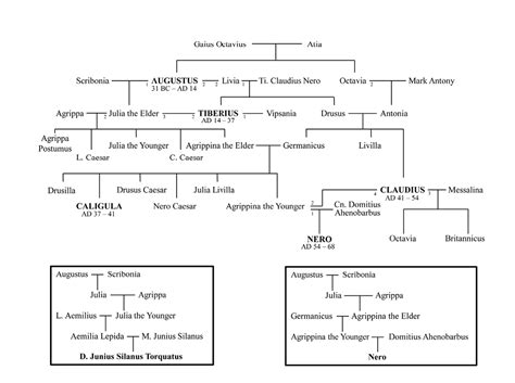 Family Tree of Nero and Junius Silanus | Dickinson College Commentaries