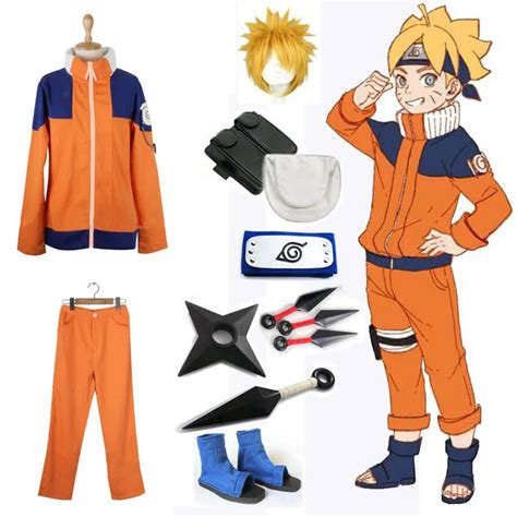 Naruto Shippuden Uzumaki Naruto 1st Cosplay Costume Adult Men Fancy Party Uniform Outfit with ...