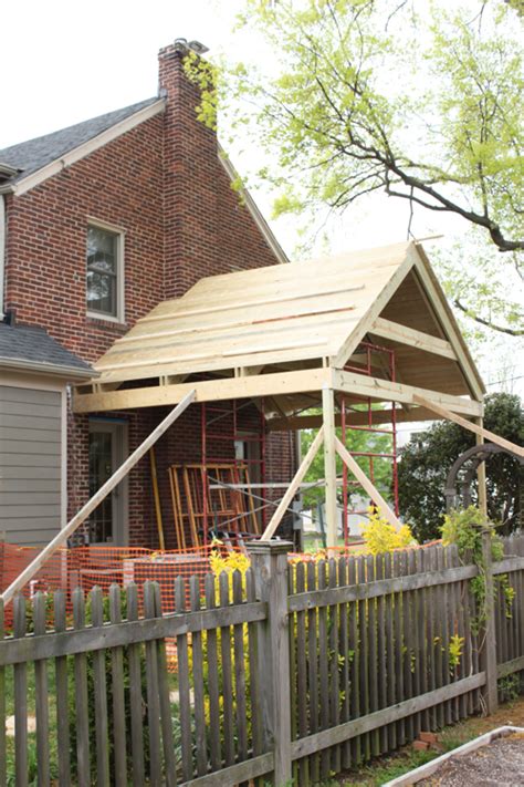 HOUSEography: Screen Porch Progress: Framing