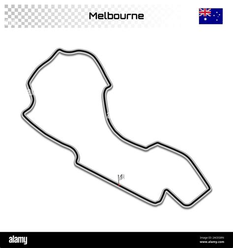 Melbourne grand prix track Stock Vector Images - Alamy