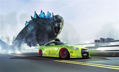 HD wallpaper: green sports car, GTR, Nissan, Speed, Godzilla, R35, Liberty | Wallpaper Flare