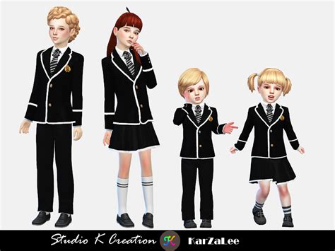 Sims 4 anime school uniform - positivepase