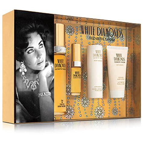 Elizabeth Taylor White Diamonds Fragrance Gift Set for Women, 4 pc ...