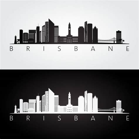 130+ Brisbane Skyline Silhouette Stock Photos, Pictures & Royalty-Free ...