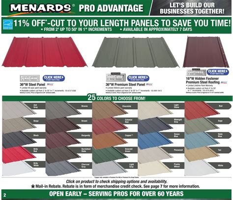 Menards Siding Color Chart