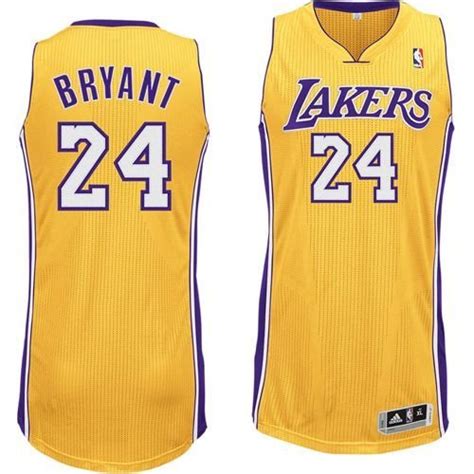 NBA Los Angeles Lakers Gold Authentic Jersey Kobe Bryant #24, X-Large ...