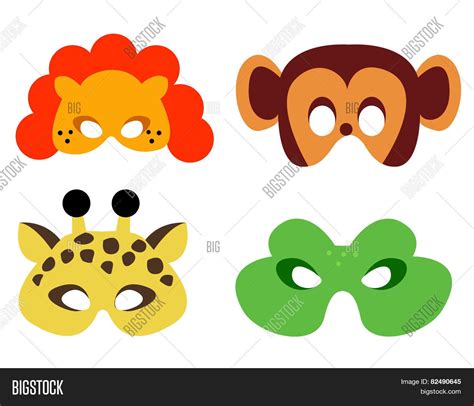 Animal Mask Printable Image & Photo (Free Trial) | Bigstock - Free ...