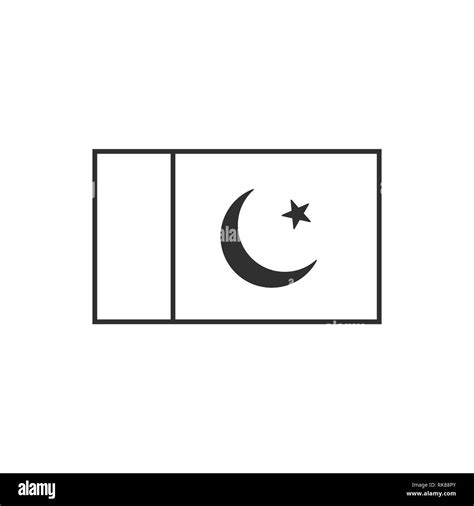 Pakistan flag design Black and White Stock Photos & Images - Alamy