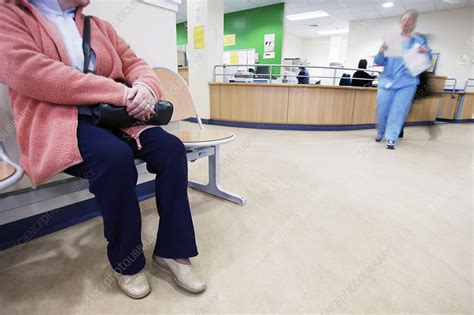 Hospital waiting room - Stock Image - M520/0167 - Science Photo Library