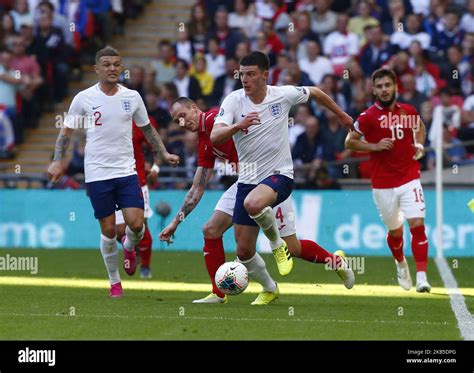 Declan Rice of England during UEFA Euro 2020 Qualifier between England ...