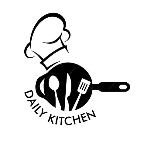 Premium Vector | Kitchen logo design Home chef logo cooking logo design