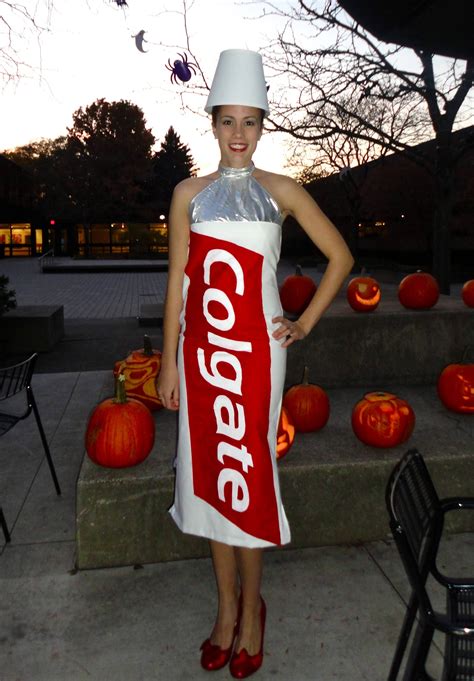 My toothpaste costume made without a pattern on a duct tape dress form ...